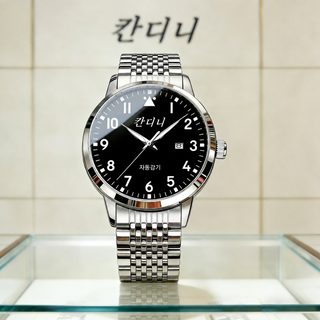 신형 전자동 모방 기계 시계 남성 시계 남자 야광 방수 이중 달력 쌍무 나비
