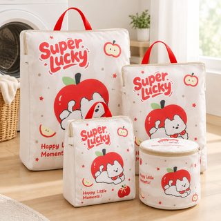 휴대용 입체 세탁 주머니 100g 세망 프린트 세탁기 전용 세탁 그물주머니 외