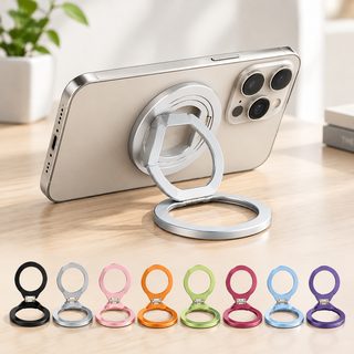 360도 회전 접기 Magsafe 백팩 밴드 버클 알루미늄 합금 휴대용 데스크탑 마그