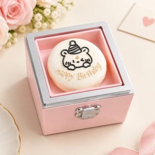 곰돌이 케이크 회전 주얼리함 반지 목걸이 생일 고백 선물 상자