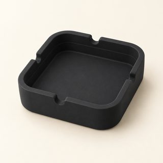 휴대용 실리콘 사각 재떨이 내열 카페 호텔 사무실용
