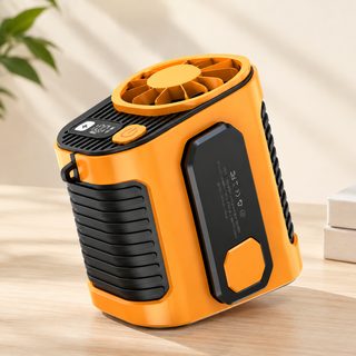 USB 충전식 휴대용 허리 선풍기 100단 풍속 야외 작업장용 고속 미니 선풍기
