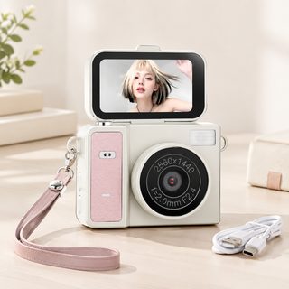 엄지 KC 인증 레트로 디지털 카메라 학생용 미니 촬영 녹화 플립스크린 HD 카