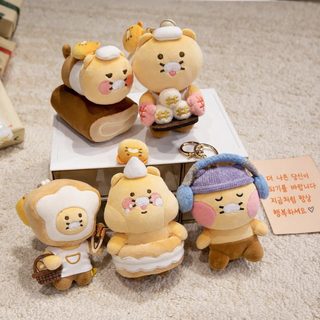카카오프렌즈 춘희 고양이 털뭉치 걸이 10cm 춘희 고양이 빵집 털뭉치 피규