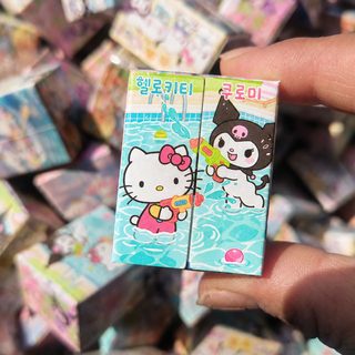 삼려구 별사람 빈 상자 kitty 고양이 컬러 블라인드 봉지 마이크로 축소 미니