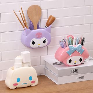 캐릭터 무타공 벽걸이 수납함 주방 욕실 다용도 귀여운 정리함