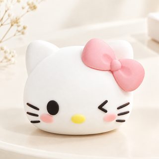 리본 고양이 미니 피규어 생일 케이크 디저트 장식