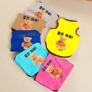 강아지 옷 여름 통기 강아지 옷 고양이 옷 여름 개 조끼 통기 얇은 코키 옷