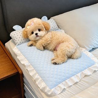 강아지 사계절 쿨링 방석 여름 소파 매트 베개형 귀받침 소형견 중형견용