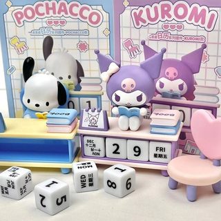 산리오 쿠로미 포차코 탁상 달력 피규어 10cm 캐릭터 데스크 장식 선물
