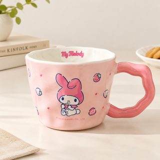 귀여운 캐릭터 도자기 머그컵 530ml 사무실 홈카페 대용량 컵