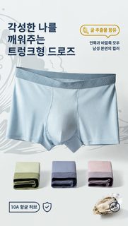 여러 개의 조합 생굴 보양 모달 남성 팬티 10A 균 억제 평각 팬티 남성 중장