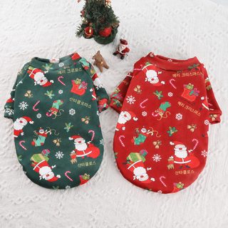 반려견 크리스마스 기모 맨투맨 강아지 고양이 중소형견 겨울옷 XS-4XL