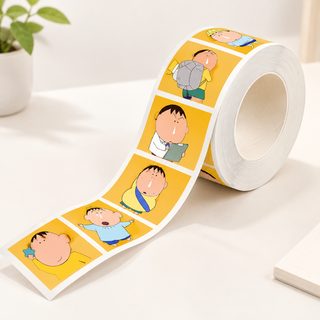 500 스티커 덤보 롤 스티커 짱구 만화 애니메이션 귀엽다 2cm 고화질 창의 DIY