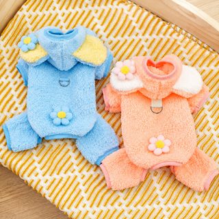 애완견 고양이 옷용품 가을/겨울 기모 네발 옷 물총곰 변신 테디비곰 파투