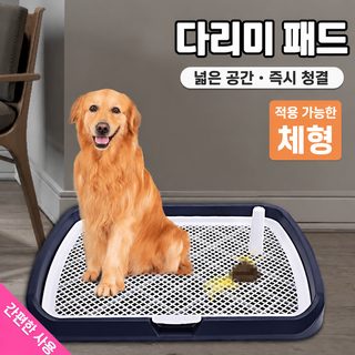 애완견 화장실 소형 중형 대형견 자동용품 대전청소 똥밟기 방지 요강 요강