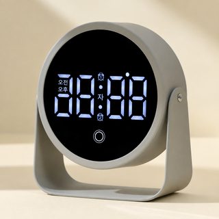 mimidu LED 디지털 알람시계 탁상 전자시계 학생용 무음 24시간 표시 인테리어