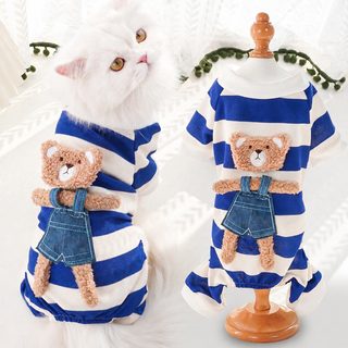고양이 애완동물 가을겨울 곰돌이 네발옷 강아지 고양이 옷 중소형 반려견