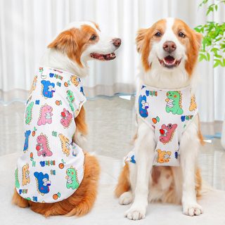 크로스보더 아이스 봄여름 신상 의상 큰 강아지 금털 고양이 애완동물 옷