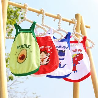 탱크톱 조끼 그물코 통기 강아지 고양이 애완동물 소형 개 고양이 옷 개 복