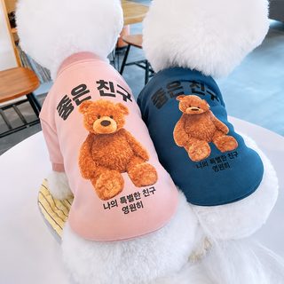공장 맞춤 가을 겨울 보온 한국판 강아지 고양이 애완동물 테디 옷 용품 법