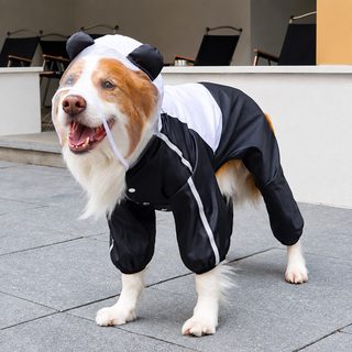 판다 개구리 큰 강아지 애완동물 옷 금모 법두 고양이 개 네 발 우비 야외