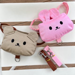 반려견 옷 탈부착 가방 하네스 리드줄 세트 소형견 산책용 강아지 가슴줄
