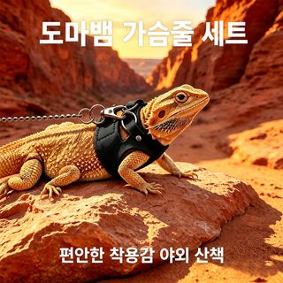 크로스보더 대박 도마뱀 견인줄 기총 외출 가슴 멜빵 카멜레온 다람쥐 분체