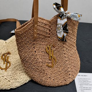 单肩森系草编包夏季新款高级包女士百搭时尚提包大容量通勤托特包