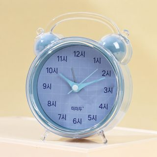 미미두 심플 탁상 알람시계 무소음 침대 옆 학생 어린이용 큰소리 알람 시