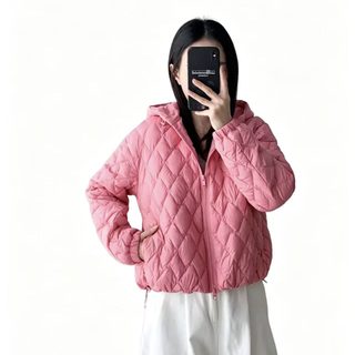 2026 링거 면복 짧은 유럽과 미국 여성용 외투 가을 겨울 신상 얇고 가벼운 보온 면복 후드 외투 여조