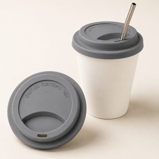 실리콘 컵뚜껑 머그컵 커피컵 빨대 구멍 덮개
