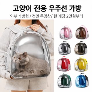 애완동물 배낭 외출 백팩 휴대용 파노라마 캡슐 대용량 고양이 강아지 애완동물 외출 장비