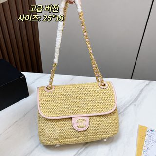 2026跨境新款草编小香女包单肩包经典包斜挎包链条包链条精一件批