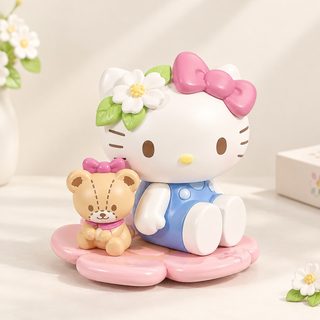 꽃 테마 랜덤 피규어 책상 선반 장식 소품