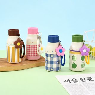 300ml 미니 보온병 316 스테인리스 휴대용 누수 방지 스트랩 텀블러