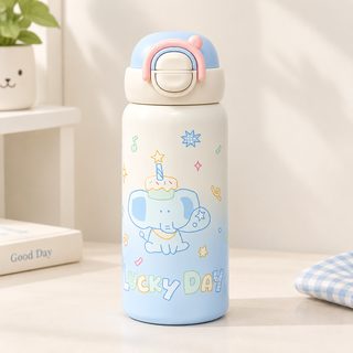 캐릭터 304 스테인리스 이중 음용 진공 보온병 500ml