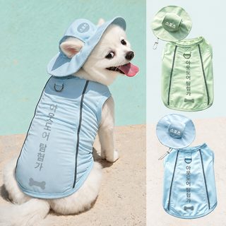 공장 도매 애완동물 옷 여름 얇은 냉복 조끼 강아지 고양이 털 방지 조끼 모