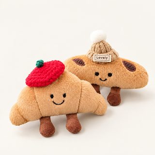 크루아상 바게트 인형 차량용 송풍구 클립 방향제