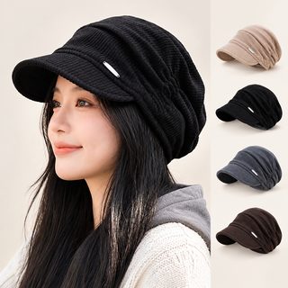 아이닝쉐 여성 와이드챙 셔링 모자 일본풍 가을 겨울 접이식 사이즈 조절