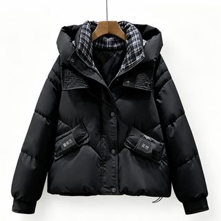 爆款棉服女短款2026冬新款跨境加厚保暖连帽棉衣外套女装棉袄现货