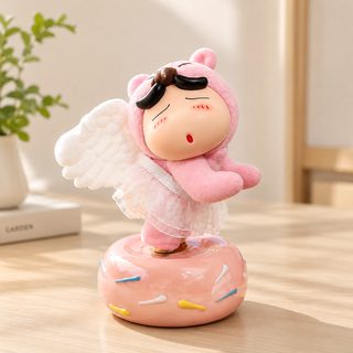 차량용 대시보드 회전 장식인형 귀여운 천사 세라믹 피규어