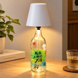 USB 충전식 병마개 LED 무드등 터치 디밍 테이블 조명