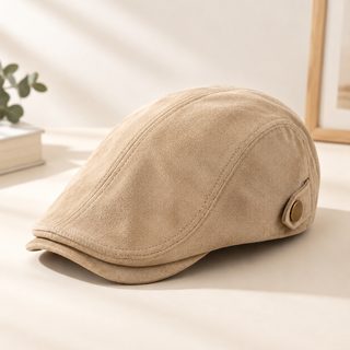 여성 일본풍 레트로 화가모자 가을 겨울 보온 숏챙 베레모 데일리 통근 모