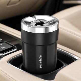 차량용 컵홀더 재떨이 자동 소화 회전 뚜껑 세라믹 내통