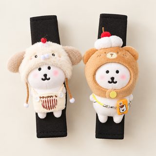 귀여운 곰인형 차량용 안전벨트 커버 목쓸림 방지 어깨 패드