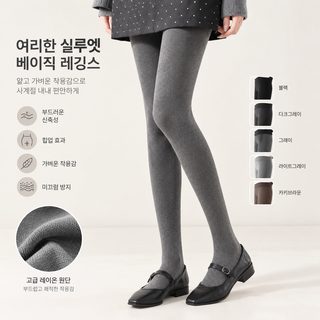 여성 세로 스트라이프 압박 슬림 레깅스 여름 얇은 JK 치마 외출용 유발 고