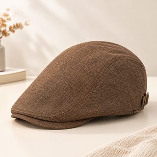 일본계 복고 짧은 처마 전진모 문예 백합 베레모 가을 겨울 심플 신문 아동모 패션 통근 모자녀