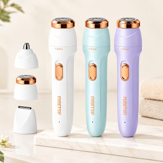 여성용 충전식 전동 제모기 코털 바디 트리머 3종 교체형 헤드