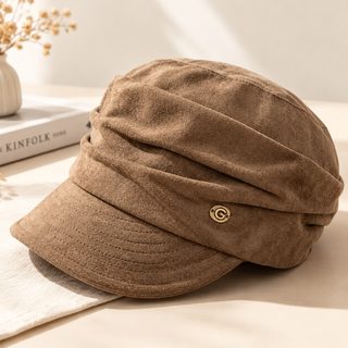 여성 겨울 승마모자 멜라드 빈티지 숏챙 방풍 보온 얼굴 작아 보이는 데일